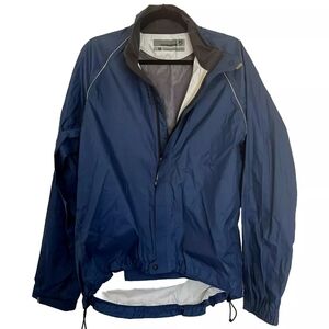Novara Cycling Vented Waterproof Full Zip‎ Windbreaker Jacket Men's Size Medium